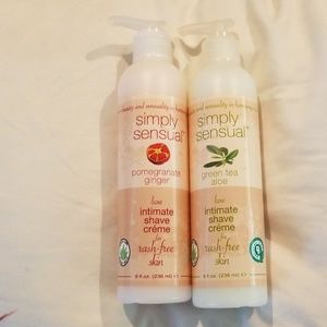 2 Simply Sensual Shave Creams